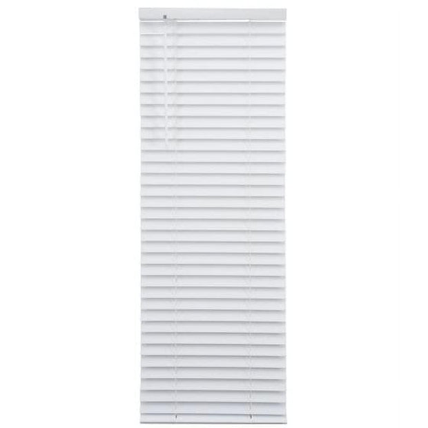 Better Homes & Gardens 2" Cordless Faux Wood Horizontal Blinds, White, 35" W x 64" L - JNR Products