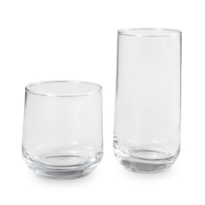 Better Homes & Gardens Josie Mixed Size Drinking Glasses, 16 Piece Glassware Set - JNR Products