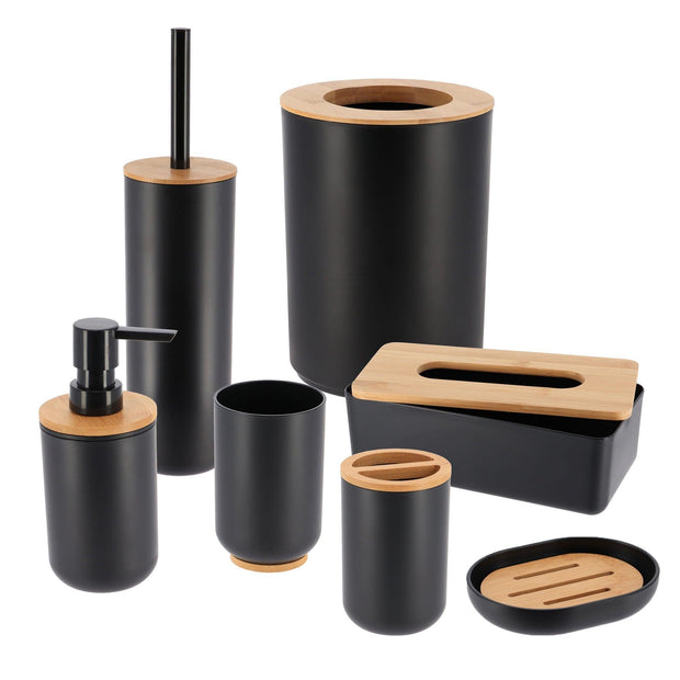 Padang Bathroom Accessories Set Bamboo - JNR Products