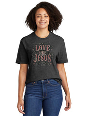 Blessed Girl Womens Boyfriend T-Shirt Love Like Jesus - JNR Products