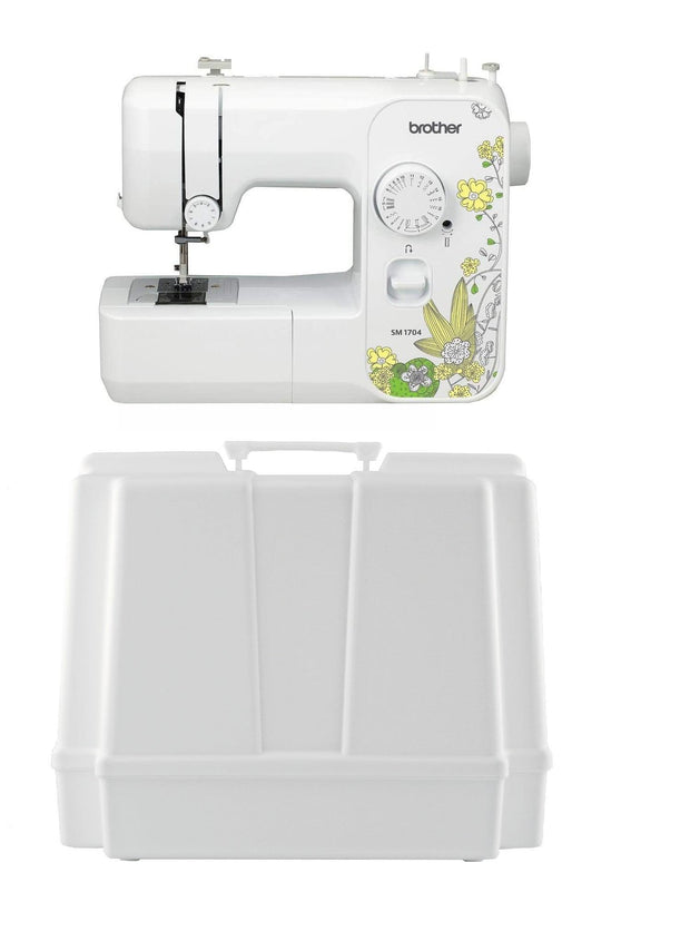 Brother SM1704 17-Stitch Free Arm Sewing Machine and 5300A Hard Case for Carrying and Storage - JNR Products