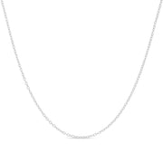 Cable Chain Necklace Sterling Silver Italian 1.3mm Nickel Free 18 inch - JNR Products