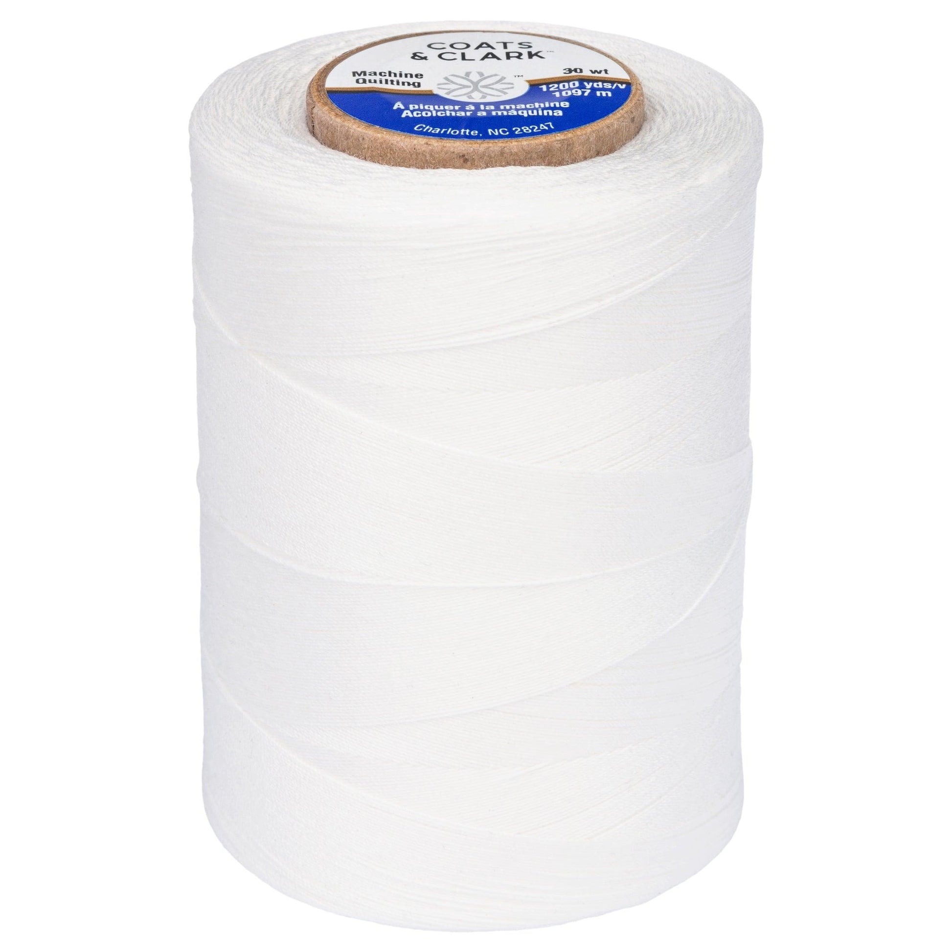 Coats & Clark 100% Cotton Sewing Thread, 1200 yd Size 50, Natural - JNR Products