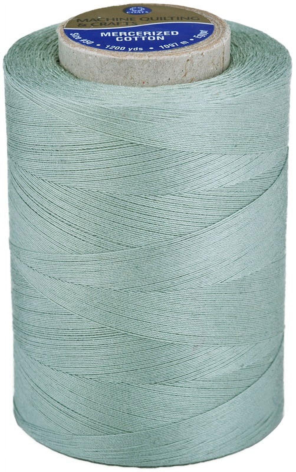 Coats & Clark 100% Cotton Sewing Thread, 1200 yd Size 50, Natural - JNR Products