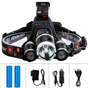 EvoFine LED Headlamp Flashlight - Rechargeable Waterproof Head Lamp 13000 LUMEN - JNR Products