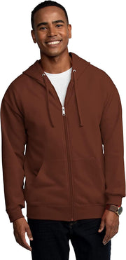 Fruit of the Loom Men's EverSoft Fleece Full Zip Hoodie Jacket - JNR Products