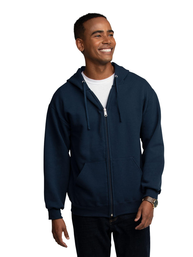 Fruit of the Loom Men's EverSoft Fleece Full Zip Hoodie Jacket - JNR Products