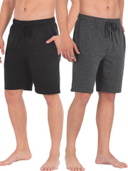 Fruit of the Loom Men's and Big Men’s Breathable Mesh 2-Pack Knit Sleep Pajama Short, S-5XL - JNR Products