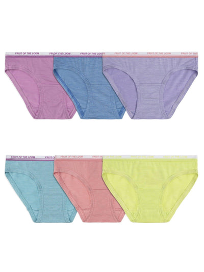 Fruit of the Loom Toddler Girl 360 Stretch True Comfort Super Soft Modal Hipster Underwear, 6 Pack, Sizes 2T-5T - JNR Products