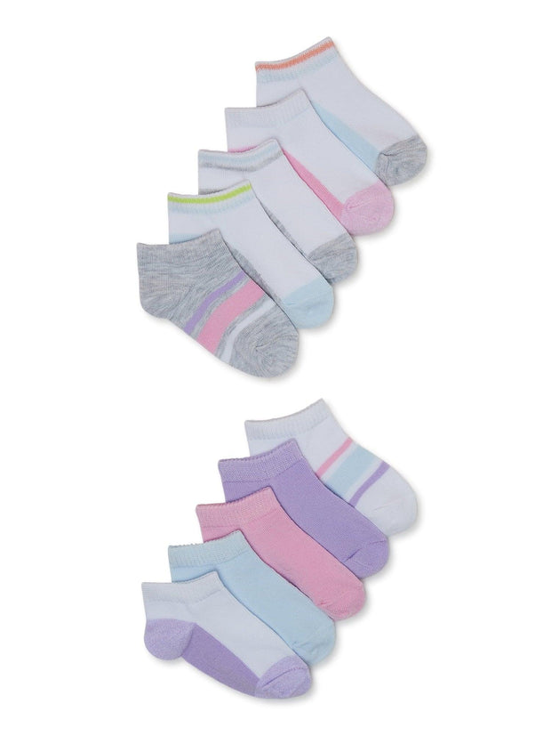 Fruit of the Loom Toddler Low- Cut Socks, 10- Pack, Size 6M-5T - JNR Products