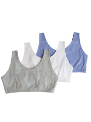 Fruit of the Loom Women's Tank Style Cotton Sports Bra, 3-Pack, Style-9012 - JNR Products