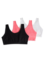 Fruit of the Loom Women's Tank Style Cotton Sports Bra, 3-Pack, Style-9012 - JNR Products