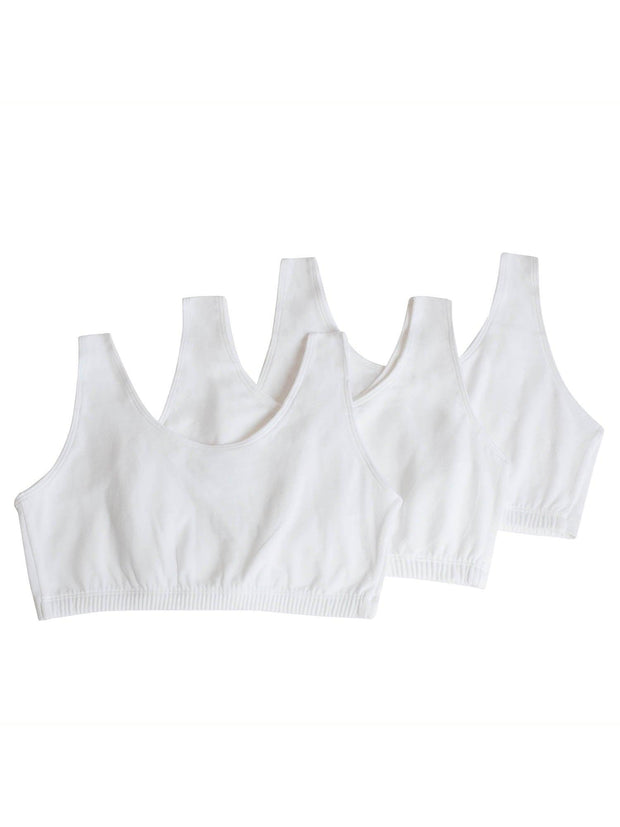 Fruit of the Loom Women's Tank Style Cotton Sports Bra, 3-Pack, Style-9012 - JNR Products