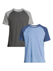 George Men's & Big Men's 2-Pack Raglan Sleeve Tee, Sizes S-3XL - JNR Products