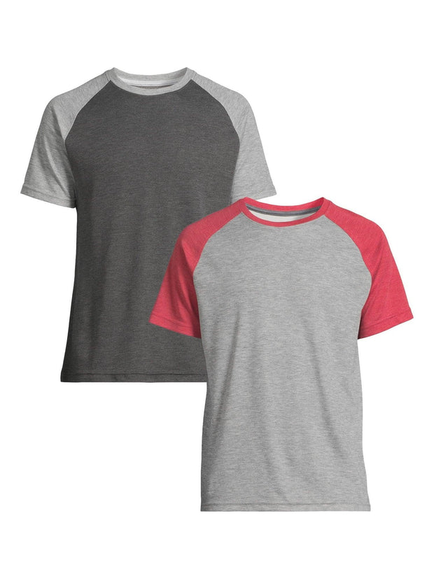 George Men's & Big Men's 2-Pack Raglan Sleeve Tee, Sizes S-3XL - JNR Products