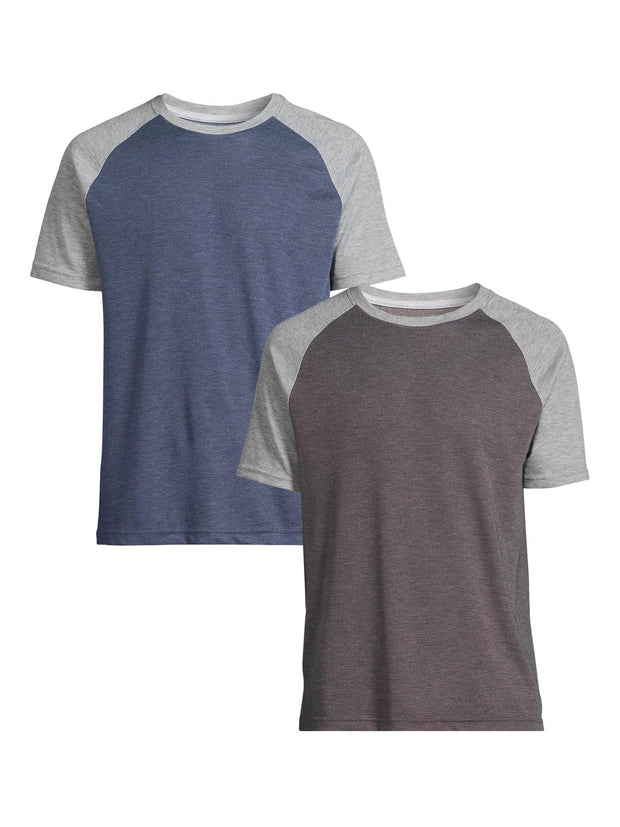 George Men's & Big Men's 2-Pack Raglan Sleeve Tee, Sizes S-3XL - JNR Products