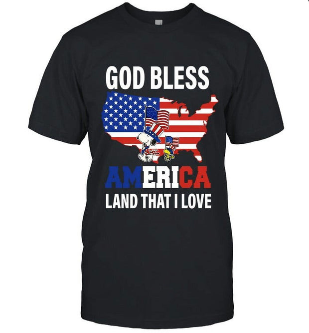 God Bless America Land That I Love 2TS-S9U9-Unisex T-Shirt - JNR Products