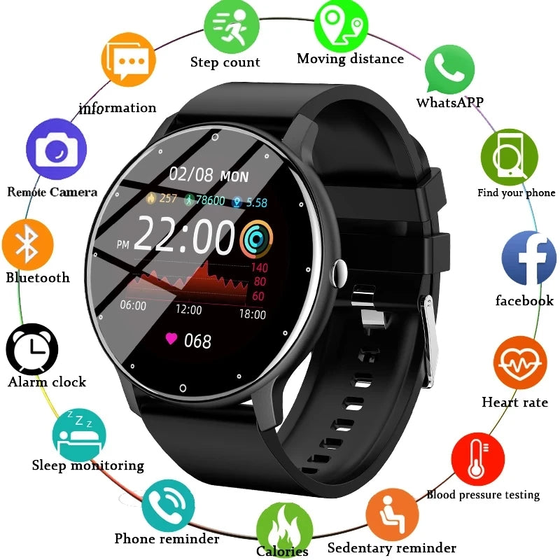 Waterproof Bluetooth For Android ios smartwatch Men+box