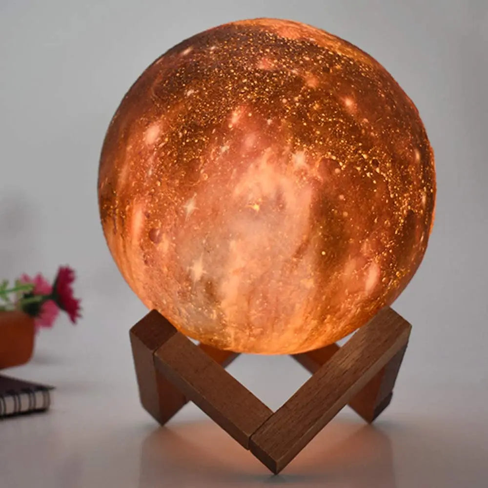 Moon Lamp Galaxy Moon Light Kids Night Light 16 Color Change Touch