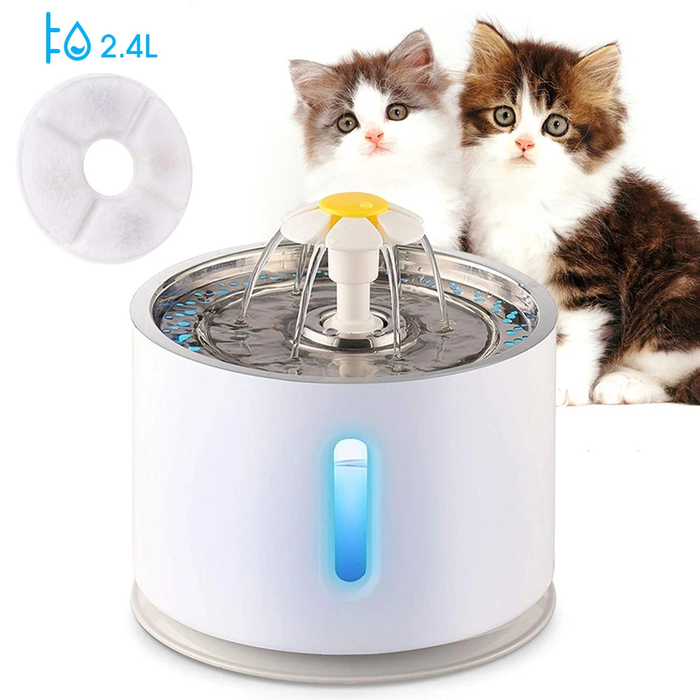 Water Feeder USB Drinker Bowl Pet Drinking Fountain Dispenser