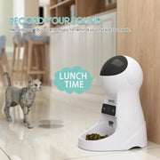 Iseebiz 3L Automatic Pet Feeder With Voice Record Pets Food Bowl For Medium Small Dog Cat - JNR Products