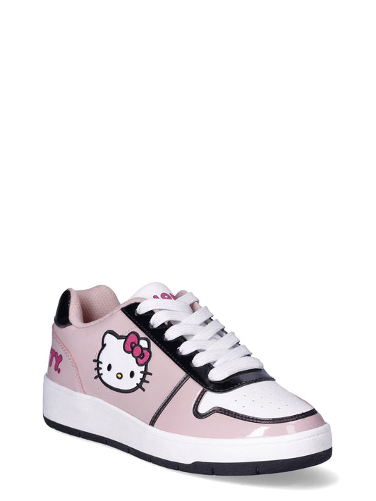 Hello Kitty by Sanrio Women's Pink Casual Court Sneakers, Sizes 6-11, Regular Width - JNR Products