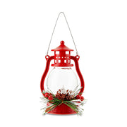 Red & Green LED Light Lantern Christmas Ornament, 4.72 in, 1 Count, by Holiday Time - JNR Products