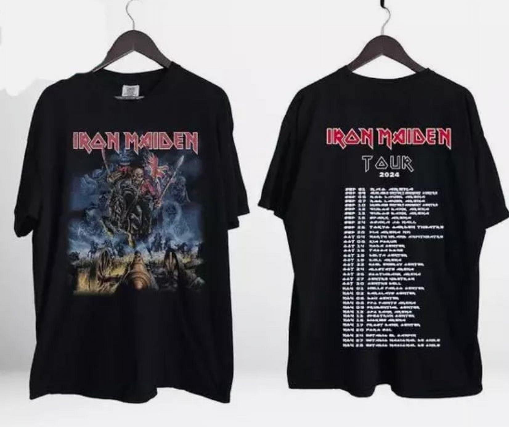 Iron Maiden 2024 Tour T-Shirt Official Merchandise Concert - JNR Products