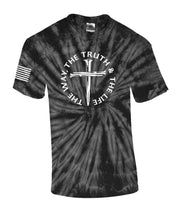 Jesus The Way The Truth The Life John 14:6 Scripture Nail Cross Shirt Jesus Mens Christian Short Sleeve T-Shirt Graphic Tee-Heather Navy-small - JNR Products