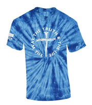 Jesus The Way The Truth The Life John 14:6 Scripture Nail Cross Shirt Jesus Mens Christian Short Sleeve T-Shirt Graphic Tee-Heather Navy-small - JNR Products