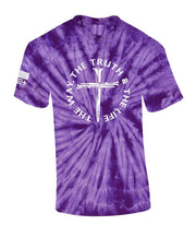 Jesus The Way The Truth The Life John 14:6 Scripture Nail Cross Shirt Jesus Mens Christian Short Sleeve T-Shirt Graphic Tee-Heather Navy-small - JNR Products