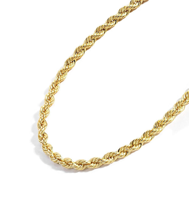 Jewelry Atelier Gold Chain Necklace Collection - 14K Solid Yellow Gold Filled Rope Chain Necklaces for Women and Men with Different Sizes (2.1mm, 2.7mm, or 3.8mm) - JNR Products