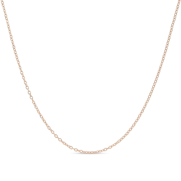 Cable Chain Necklace Sterling Silver Italian 1.3mm Nickel Free 18 inch - JNR Products