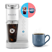 Keurig K-Iced Essentials Iced and Hot Single-Serve K-Cup Pod Coffee Maker, White - JNR Products