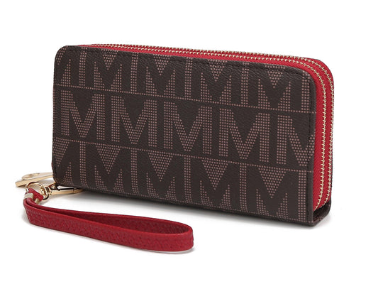 MKF Collection Daniela Wallet for Women, Vegan Leather Wristlet Purse Handbag by Mia K - Red - JNR Products