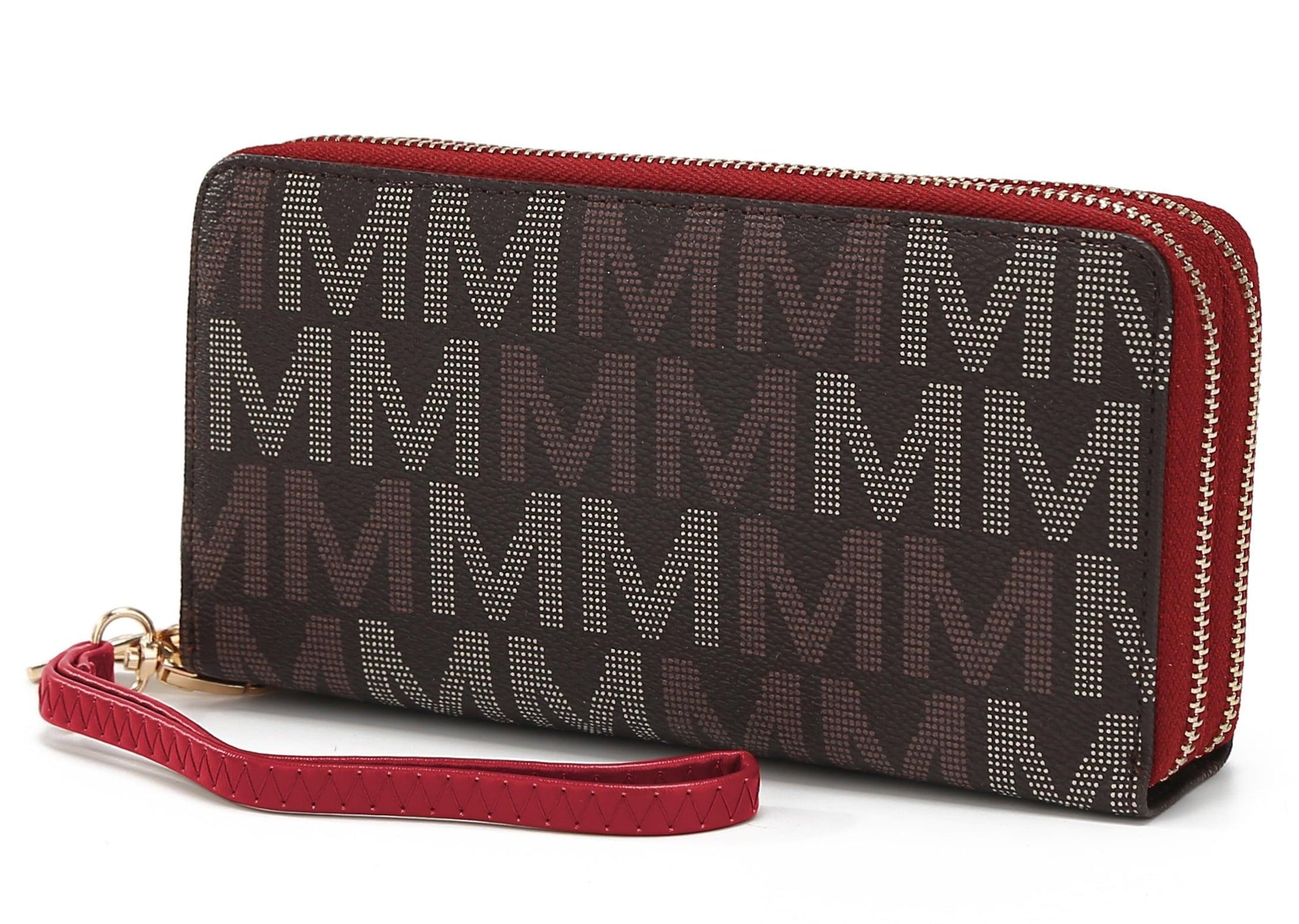 MKF Collection Daniela Wallet for Women, Vegan Leather Wristlet Purse Handbag by Mia K - Red - JNR Products