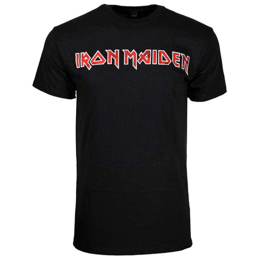 Men's Iron Maiden Distressed Logo T-shirt XX-Large Black - JNR Products