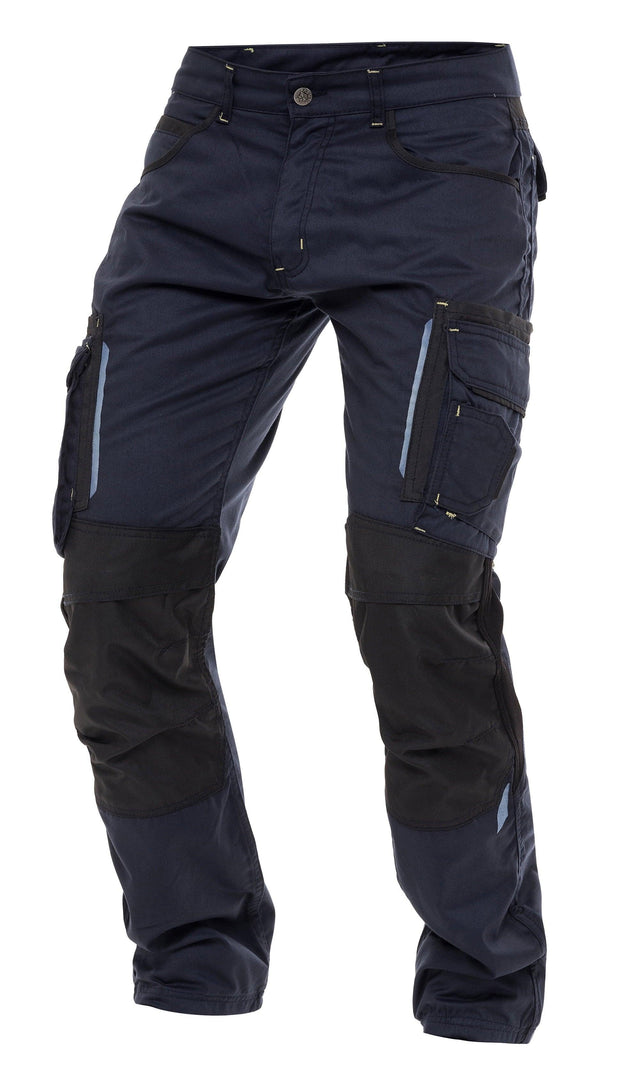 Mens Construction Pants Utility Work Heavy Duty Workwear Trousers Carpenter Knee Reinforcement Cordura Safety Pants Black W30-L30 - JNR Products