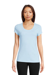 No Boundaries Scoop Neck Tee with Short Sleeves, 1 or 3-Pack, Women’s - JNR Products