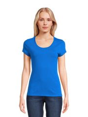 No Boundaries Scoop Neck Tee with Short Sleeves, 1 or 3-Pack, Women’s - JNR Products