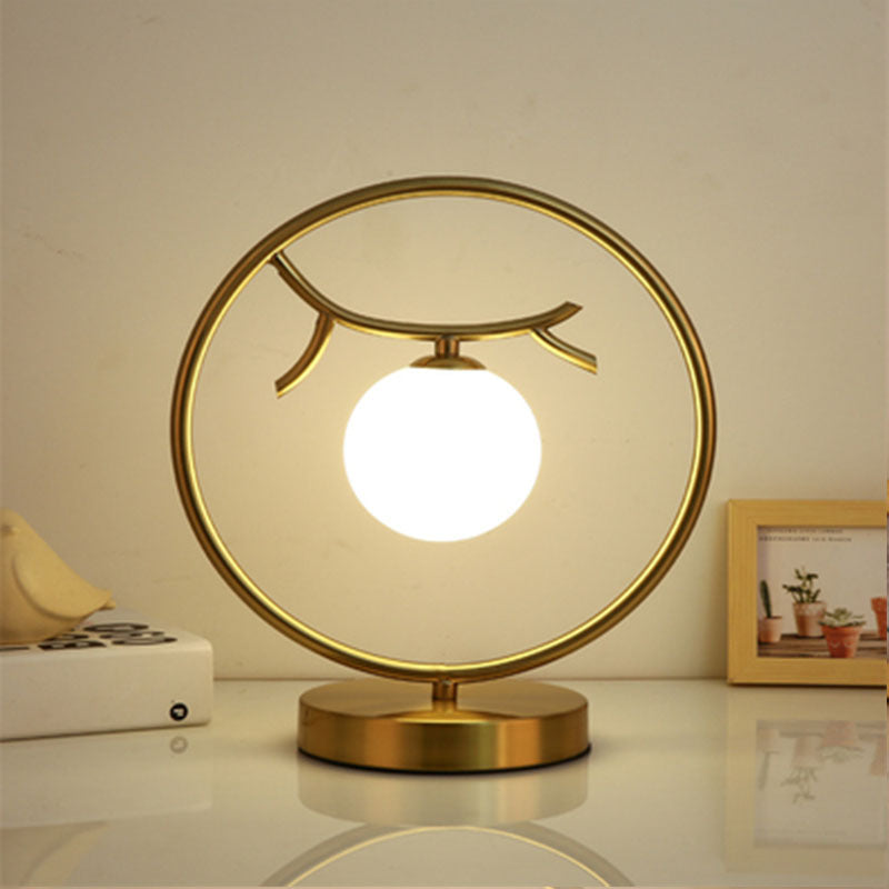 Table lamp decoration post-modern Nordic reading eye protection Golden Living room room bedside large quantity from the best one