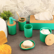 Padang Bathroom Accessories Set Bamboo - JNR Products