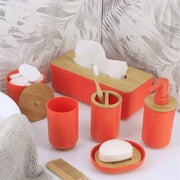 Padang Bathroom Accessories Set Bamboo - JNR Products