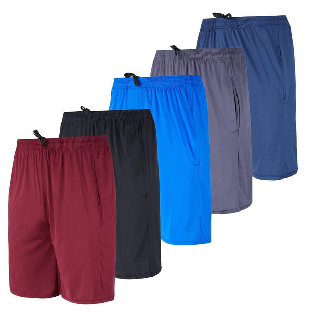 Real Essentials 5 Pack: Men's Dry-Fit Sweat Resistant Active Athletic Performance - JNR Products