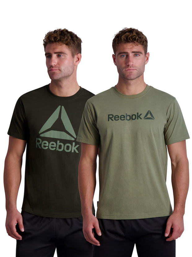 Reebok Men's Graphic Performance Tee, 2-Pack, Up to Size 3XL - JNR Products