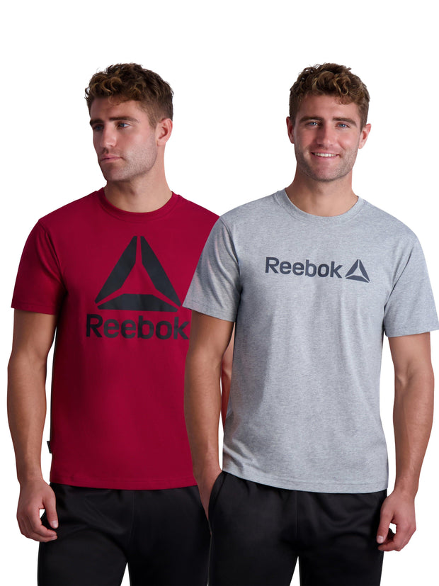 Reebok Men's Graphic Performance Tee, 2-Pack, Up to Size 3XL - JNR Products