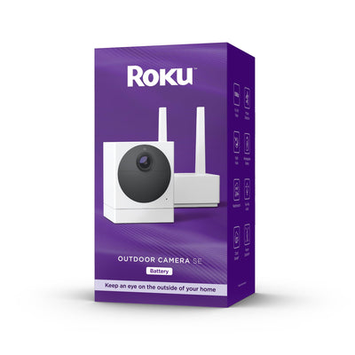 Roku Smart Home Outdoor Camera SE Wi-Fi - Connected Security Surveillance Camera with Motion Detection, Remote Monitoring, and Long-Lasting Battery - JNR Products