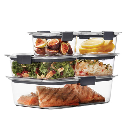 Rubbermaid Brilliance 10 Piece Tritan Stain-Proof Food Storage Variety Set - JNR Products