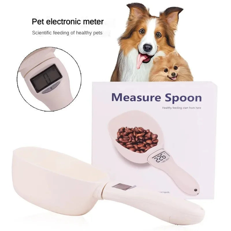 Pet Food Measuring Scoop Electronic Dog Cat Food