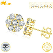 10K Earrings D VVS1 Moissanite Diamond Stud Earrings Fine Jewelry - JNR Products